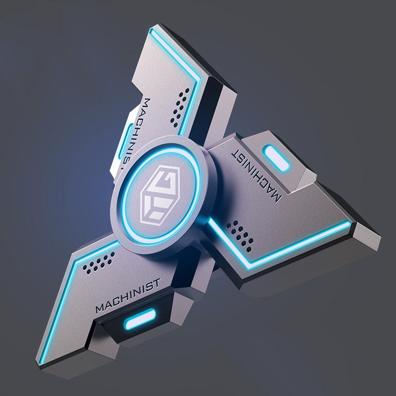 User Stress Stress Ease Figets Plaything Fidgeting Spinner Metal Alloy Gyro Luminous Hand Stress Relief Toy Boy Adults Gifts