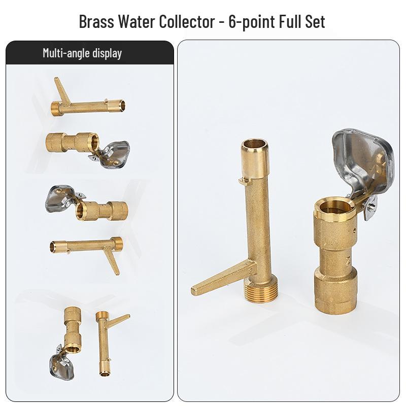 All-Copper Explosion-Proof 6-Point 1-Inch Quick Water Collector for Garden Irrigation