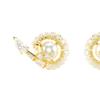 Swarovski Snake Pearl-Shaped Cubic Zirconia Stud Earrings Women earrings Gold 5698888