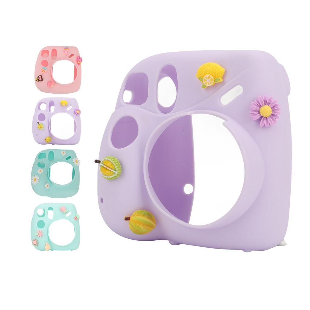 Instant Camera Lightweight Cover With Shoulder Strap Soft Silicone Protective Case For   7