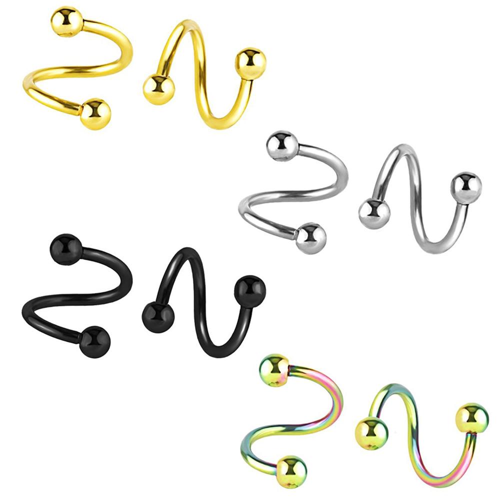 Girls S Spiral Helix Tragus Piercing Body Piercing Jewelry Cartilage Earring Barbell Lips Ring