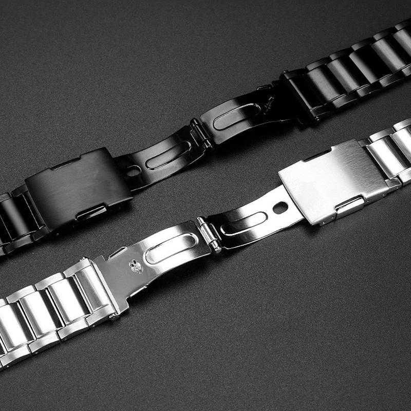 Для серії Casio EDIFICE Ремінець EQB-500 EQB-501 EQB-800 EFR-303 Зі Solid вигнутим кінцем Ланцюжок для годинника з нержавіючої сталі Чоловічий 22 мм Ремінець для годинника