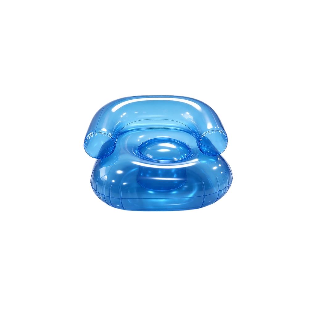 Children's Inflatable Sofa Blue - Portable Blow Up Couch for Kids Toddlers Indoor Outdoor Use