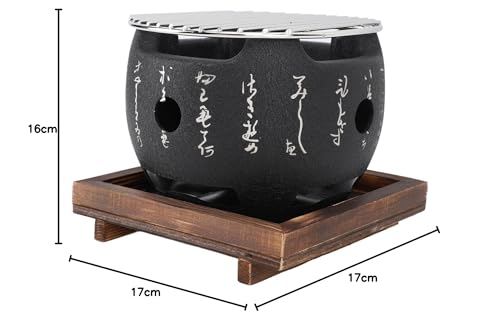 Przenośny mini grill węglowy w stylu japońskim do użytku domowego (S)