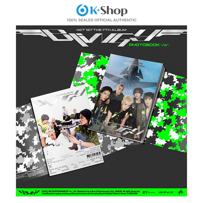 [Przedsprzedaż] NCT 127 7. PEŁNY ALBUM [BLINGY] Wersja z fotoksiążką [NO POB] RANDOM gray