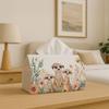 1pc Meerkat-Shaped Tissue Box - Cute Meerkats Design with Colorful Background, Durable Polyester Holder for Toilet Paper Or Tissues, Modern Decorative