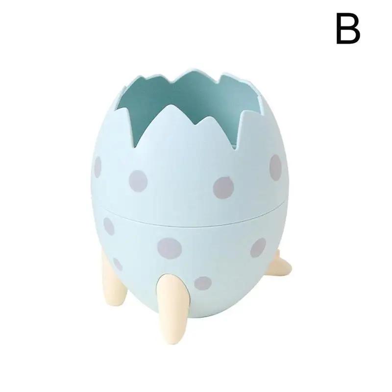 Novelty Cute Dinosaur Egg Plastic Pen Holder Stand Office Desk Organizer Pencil Pot Container Stationery Storage Box Kids Gift