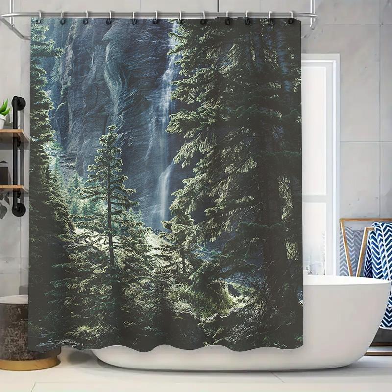 

Vibrant Colorful Shower Curtain with Geometric Pattern Bathroom Decoration Home Improvement Decorations Waterproof Fabric for Ba 90x180cm