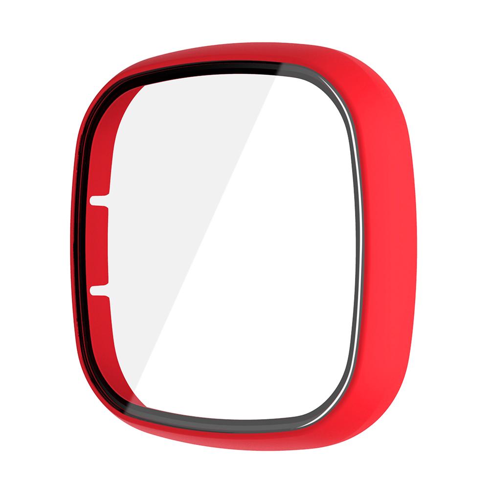 Glass+Case Full for Fitbit Versa 3 Protective Case Screen Protector Hard PC Matte Bumper Shell for Fitbit Sense All-Around Cover