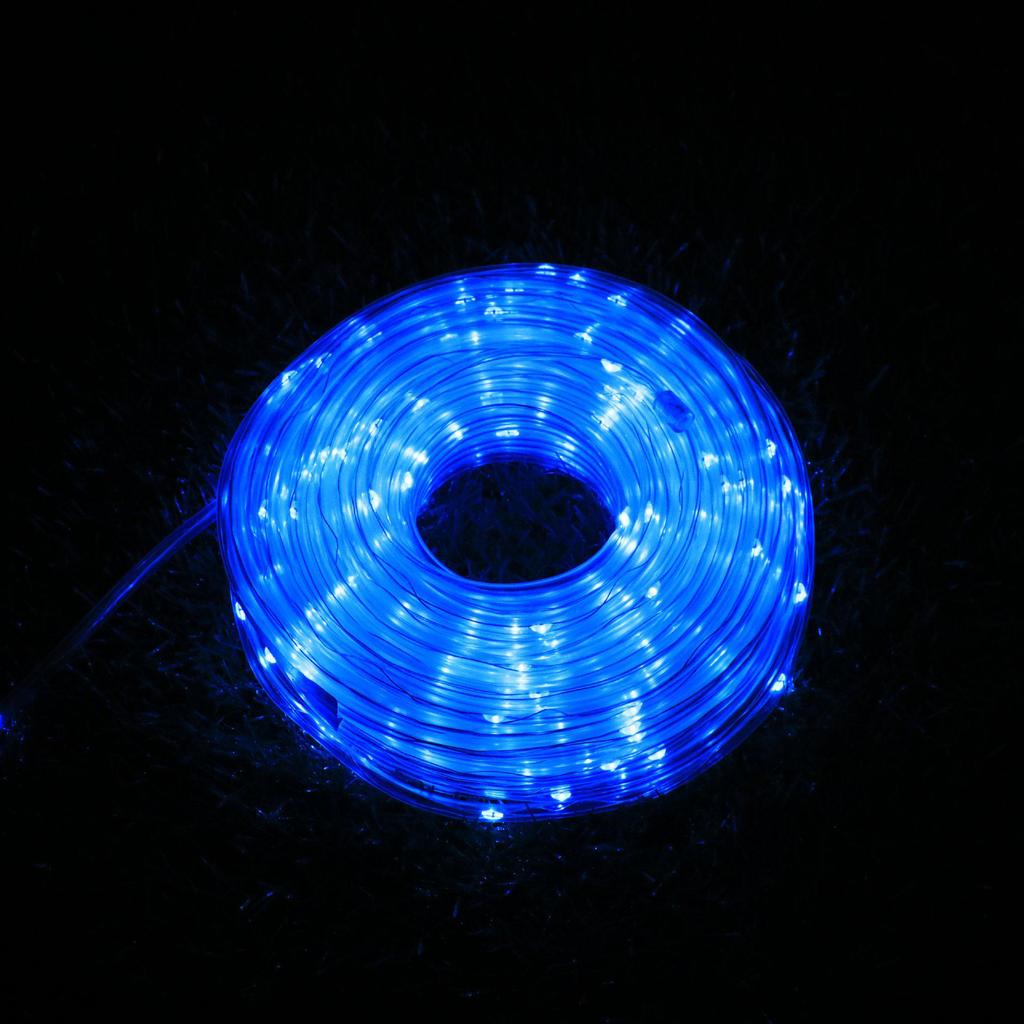 LED Solar Tube String Lights, Outdoor Waterproof Copper Wire, Soft Light Strip for Courtyard Decoration