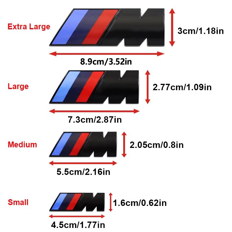 For BMW X6 1PCS ABS Car Fender Side Emblem Rear Trunk Badge M Logo Sticker For BMW M M3 M5 M6 E46 E90 F30 G20 E36 E34 G20 G30 Accessories