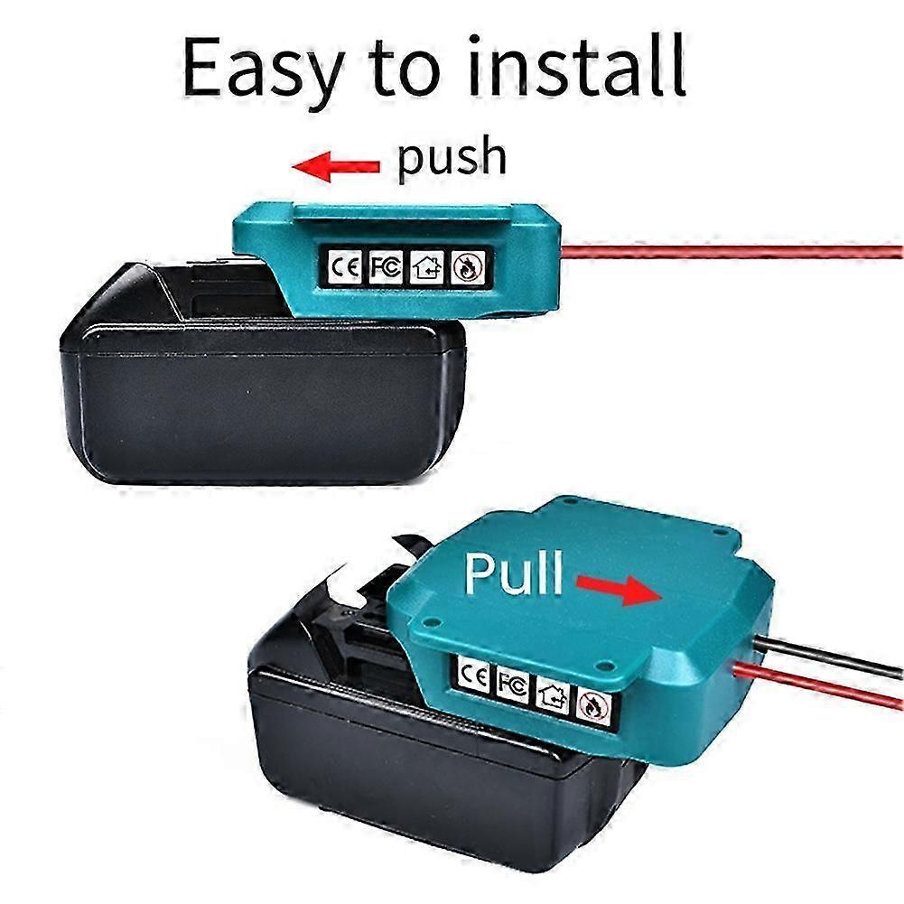 Power Wheel Adapter for Makita 18V LXT Battery with Wire Harness Connector & Fuse for Peg-Perego 12