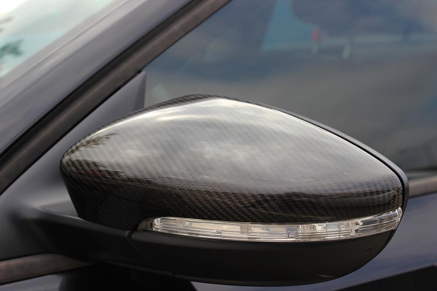 Covers for Mirrors (2 Pcs, Natural Carbon) for Volkswagen Scirocco
