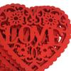 Wedding Wooden Hanging Hearts Red DIY Embellishment Slices Party Decoration Accessories for Room