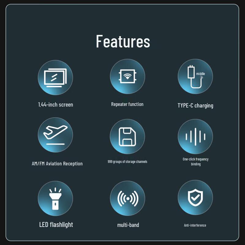 BAOFENG UV-K61 Pro Dual-Band Aviation Two-Way Radio (CN version)