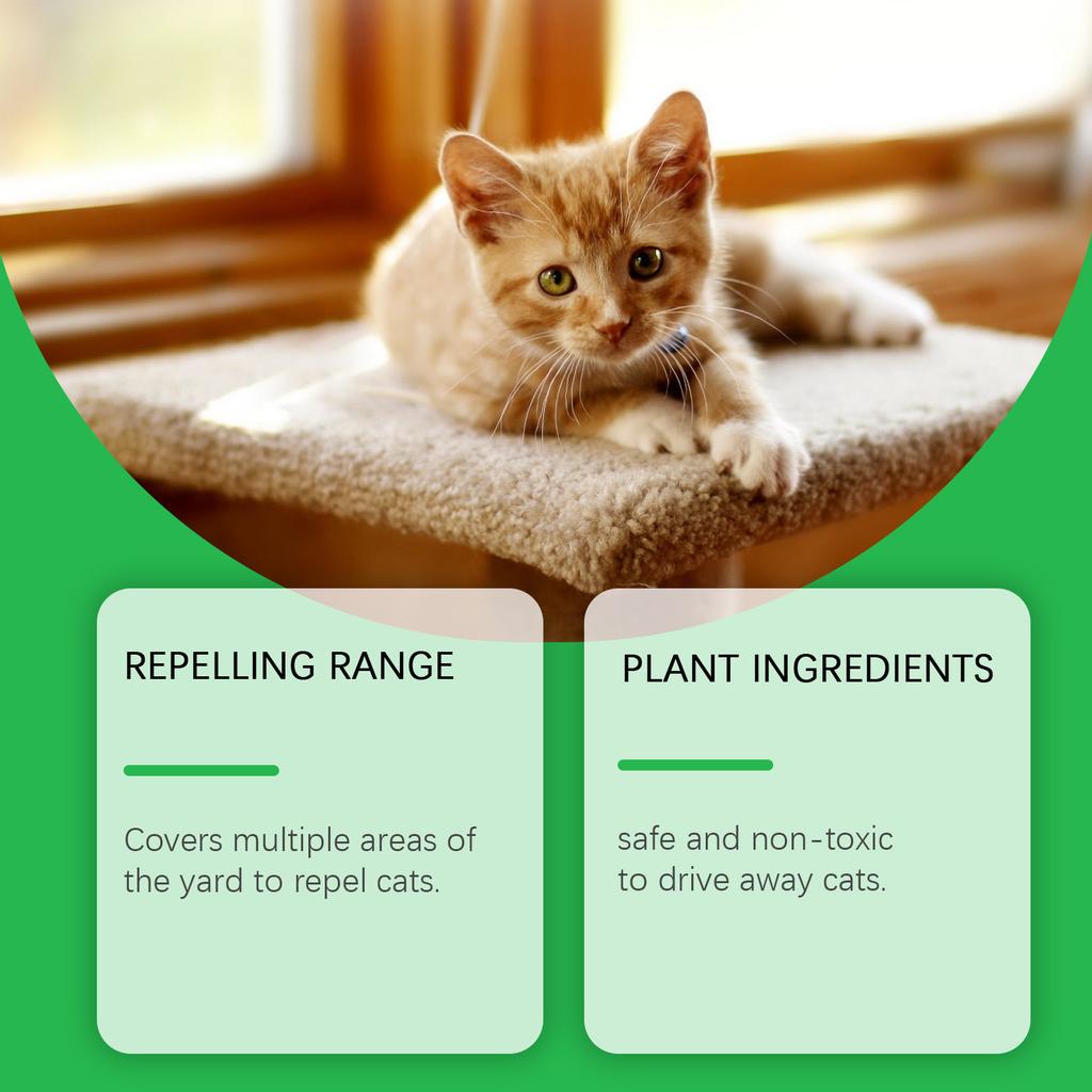 Cat Deterrent Pellets for Indoor and Outdoor Use Safe Non-Toxic Repellent for Domestic and Wild Cats Effective Cat Repellent Balls 10 Pieces