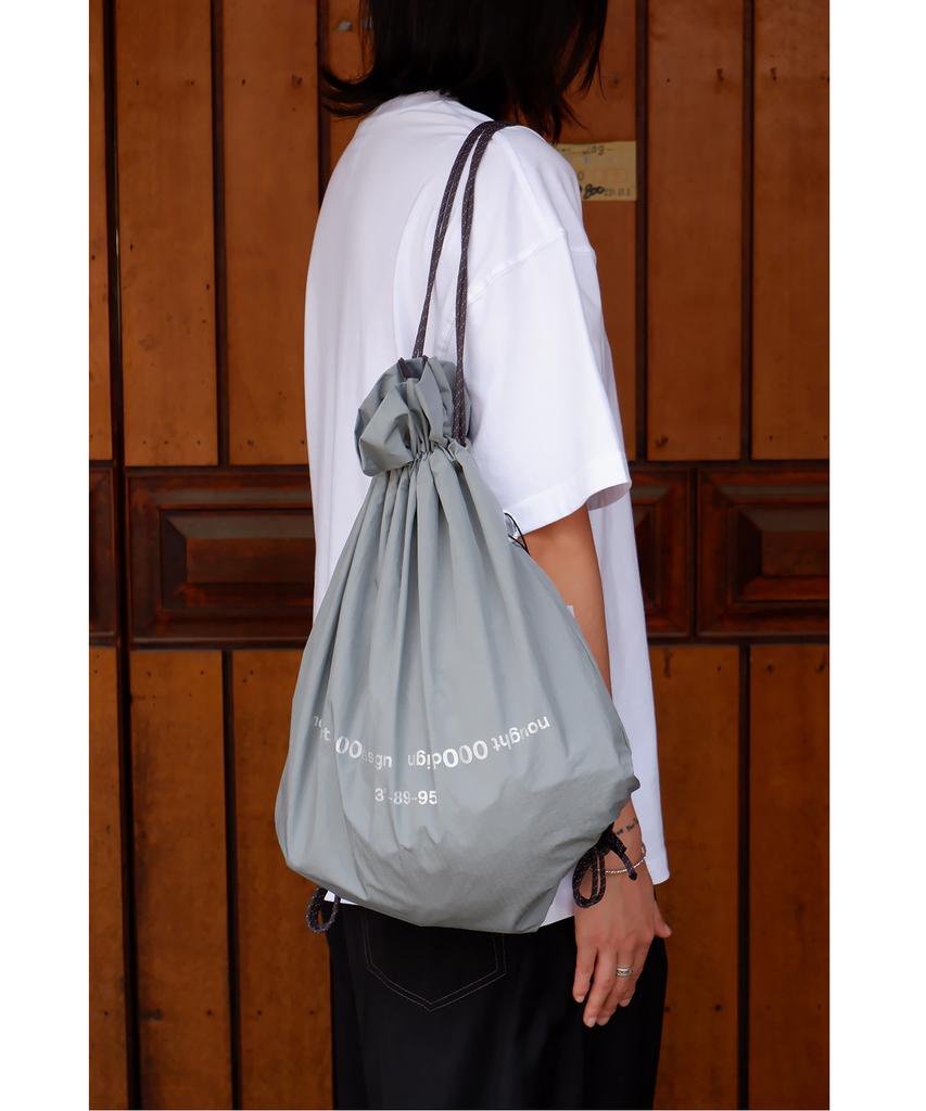 Nought Reverse Logo Gym Sack / Grey