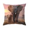 Home Decor Wild Animals Family Portrait Cushion Covers Pattern Cushion Cover Suitable for Sofa Bedroom Car Pillow Cover