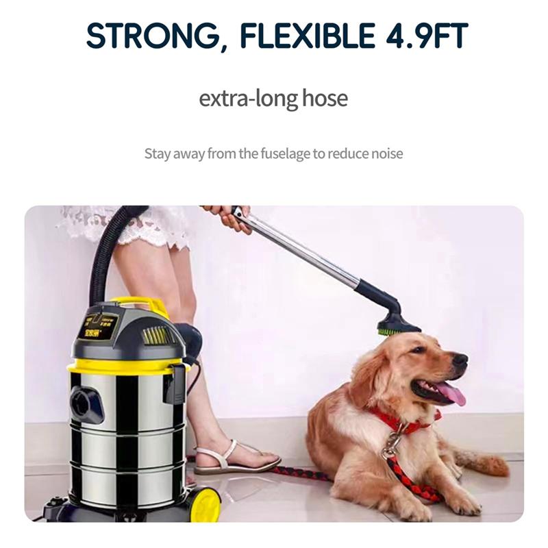 

A78E-Набор для груминга питомцев,Насадка-пылесос для собачьей щетки,Щетка для линьки с удлинительной трубкой,Для большинства круглых пылесосов чёрный