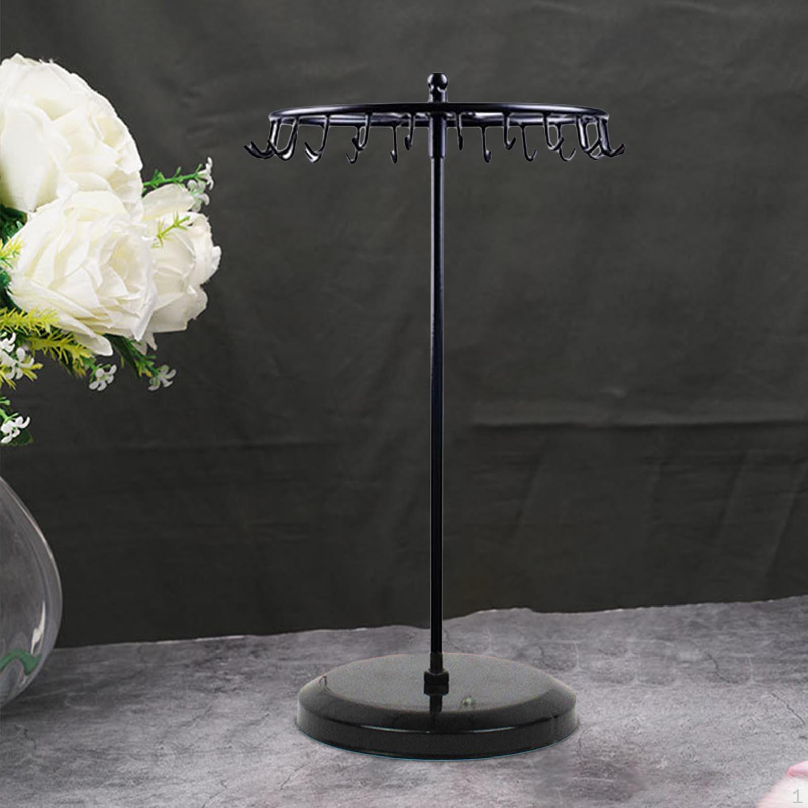 

Вращающаяся витрина-держатель-органайзер для браслетов, повязок на голову, серег, колец Round Base