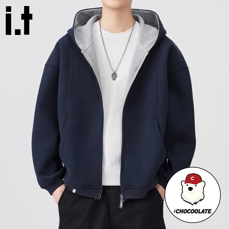 :CHOCOOLATEit Men's Casual Loose Fit Hooded Sweatshirt