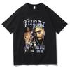 2026 Rapper Tupac Tops Hip Hop Streetwear Vintage Y2k Tops Fashion Print T Shirt Unisex Women Harajuku Casual Loose Tees Unisex Y2K