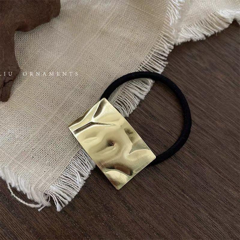 1PC Metal Elastic Hair Band For Girls Women Handmade Scrunchies Korean Ornaments Fashion Hair Accessories