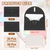 50Set Mini Heart Clasp Envelopes with Blank Note Cards for Gift Wedding Invitation Graduation Holiday Thanksgiving Day Christmas