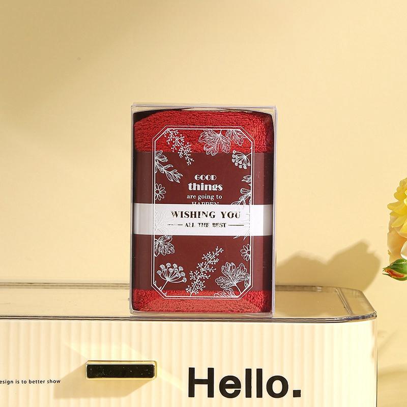 

Ручное подарочное полотенце из кораллового флиса, креативный подарок, чехол на талию, подарочная коробка, полотенце для мероприятий, Happy Shop, банкета, свадьбы, подарка вино красного