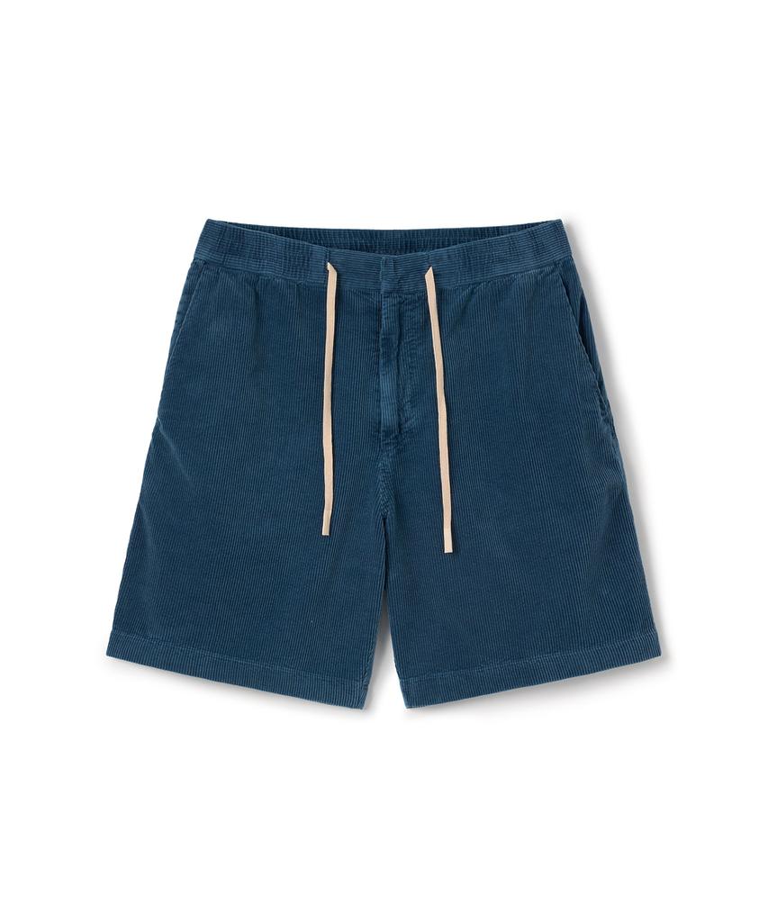 Laijeuaenbillou Sommer-Cord-Shorts, in der Farbe Blau, gefärbt