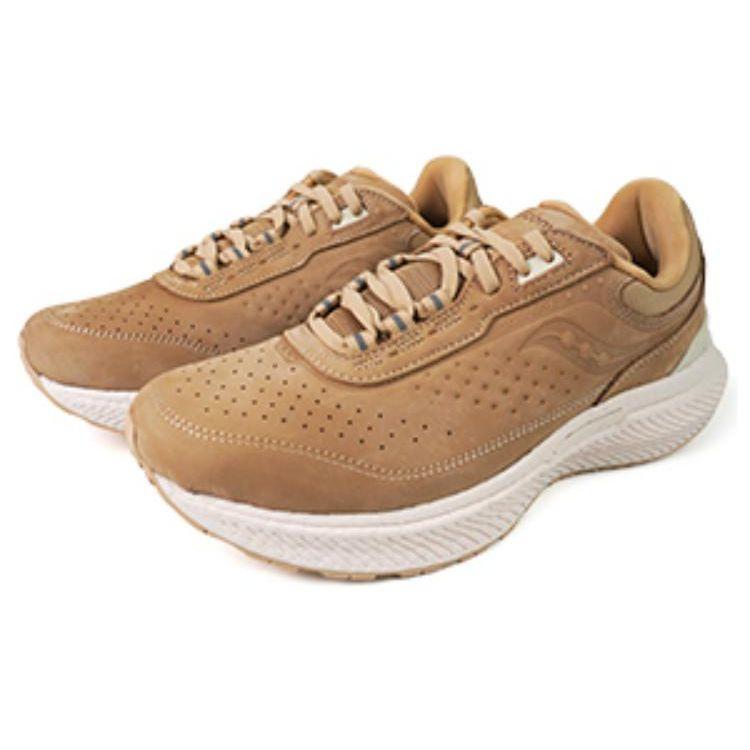 Saucony Round Toe Comfortable Shock Absorbing Non-Slip Wear-Resistant Low-Top Casual Running Shoes Unisex sneaker Brown White S28197-5