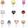 Korean Stray Kids Straw Cap Sleeve & Cover for 8/10mm Stanley Accessories, Food Grade