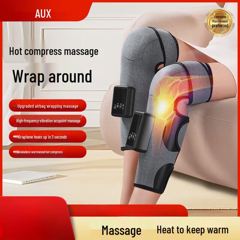 Aux Graphene Moxa Heat Knee Massager