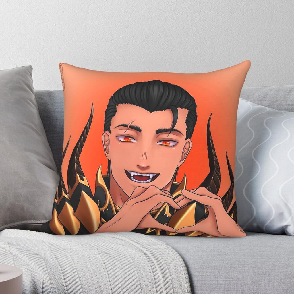 World Of Warcraft Neltharion Deathwing Square Pillowcase Polyester Linen Velvet Pattern Decor Throw Pillow Case Cushion Cover