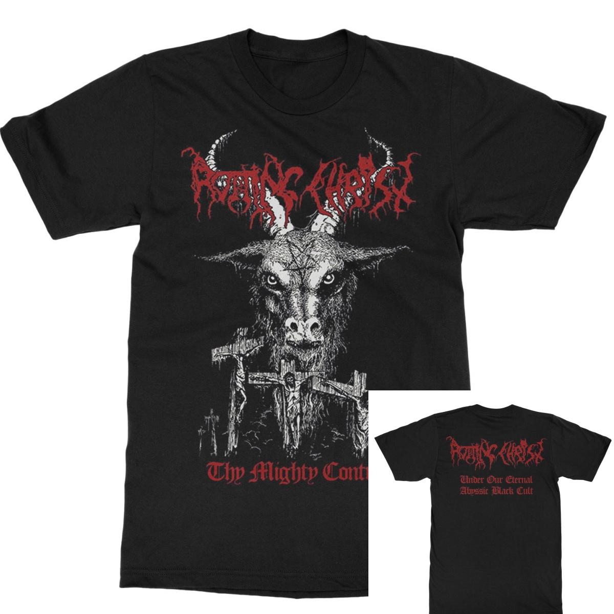 Rotting Christ Thy Mighty Contract Goat Band T-Shirt 100% Cotton Graphic Tee Men Women Summer Streetwear Top S разноцветный