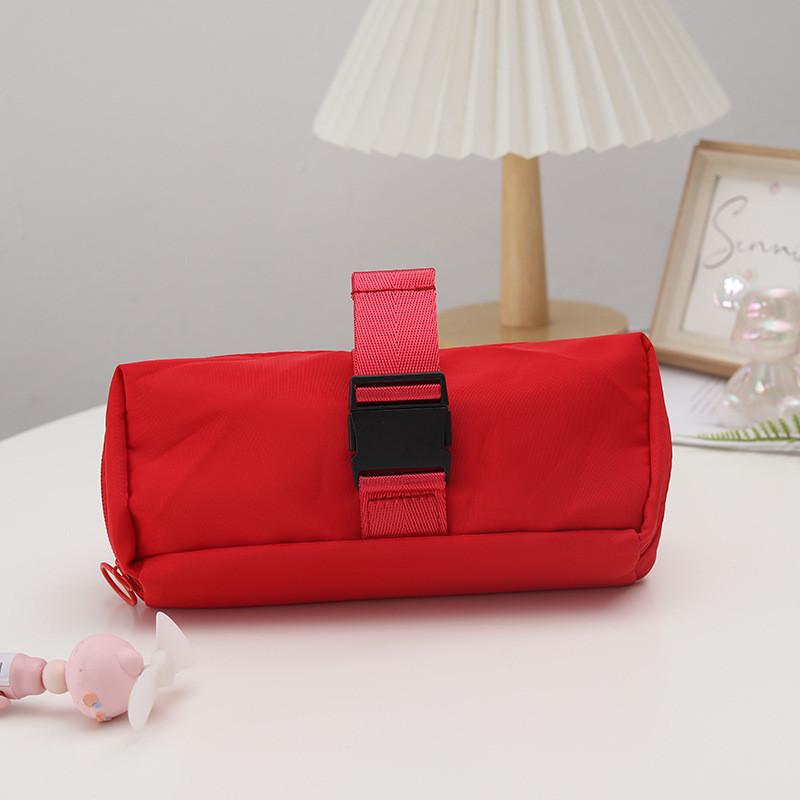 Minimalist Pencil Case For Girls Large Capacity Durable Fabric Storage Organizer For Students