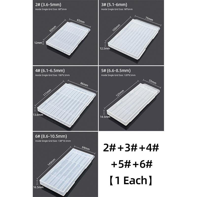 Twist Drill Empty Box Storage Boxes Plastic Toolbox Tools Accessories Woodworking Drill Bits 5/10 Hole Transparent Plastic Box