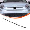 For Fiat 500 2010-2026 ABS Carbon Fiber Car Center Console Gear Shift Panel Steering Wheel Decorative Frame Sticker Accessories