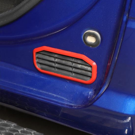 For Dodge Ram 1500 10-26 ABS Red Rear Door Air Exhaust Vent Cover Trim Frame 2P