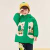 B.Duck Boys' Cartoon Hooded Mid-Length Winter Down Jacket