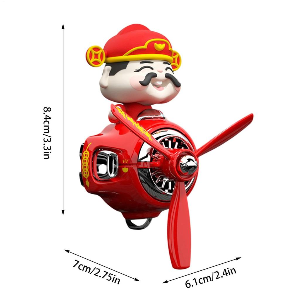 Propeller Car - New Year Rotating Propeller Clip, Pilot Car Air