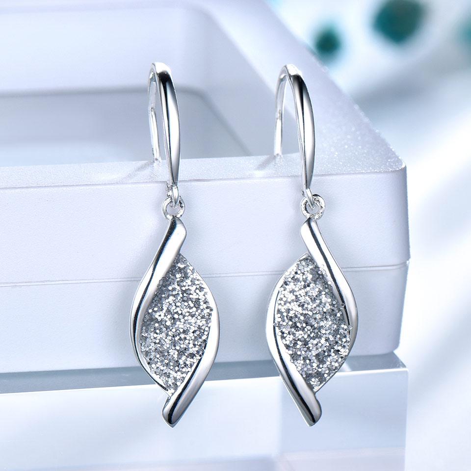

2024 Роскошные серьги Высококачественные серьги-листья 925 пробы Белые и синие винтажные не тускнеющие женские серьги из серебра 925 пробы платиновый