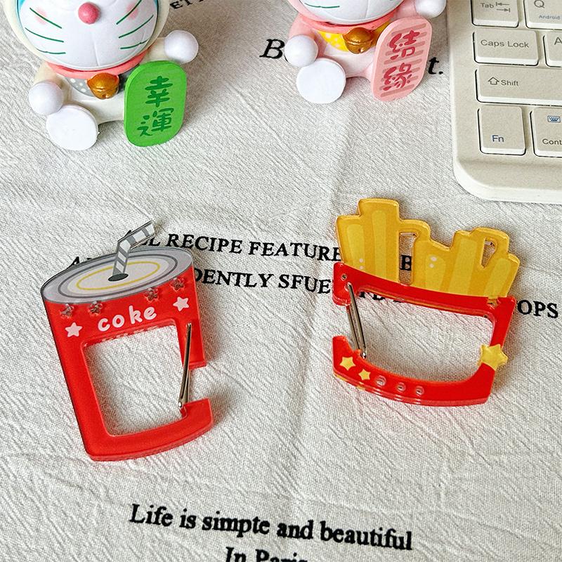 Cartoon Cute Musical Notes Carabiner Ins Acrylic Mobile Phone Pendant Backpack Hanging Handbook Decoration Gifts