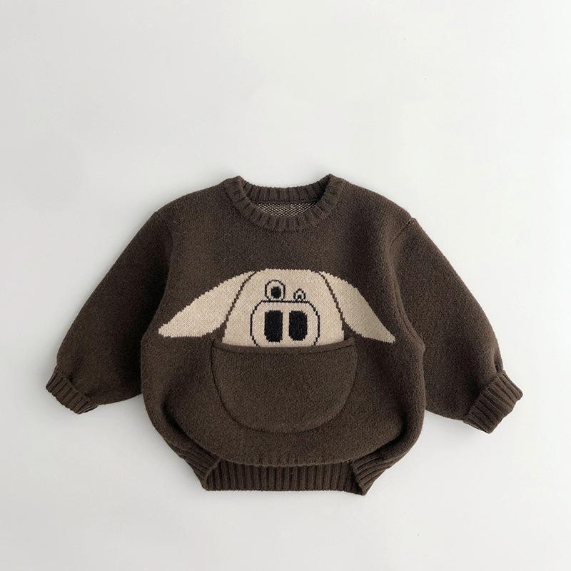Kids Baby Clothes Sweaters Pullover Cartoon Boys Girls Knitwear Children Infant Pullover Outwear