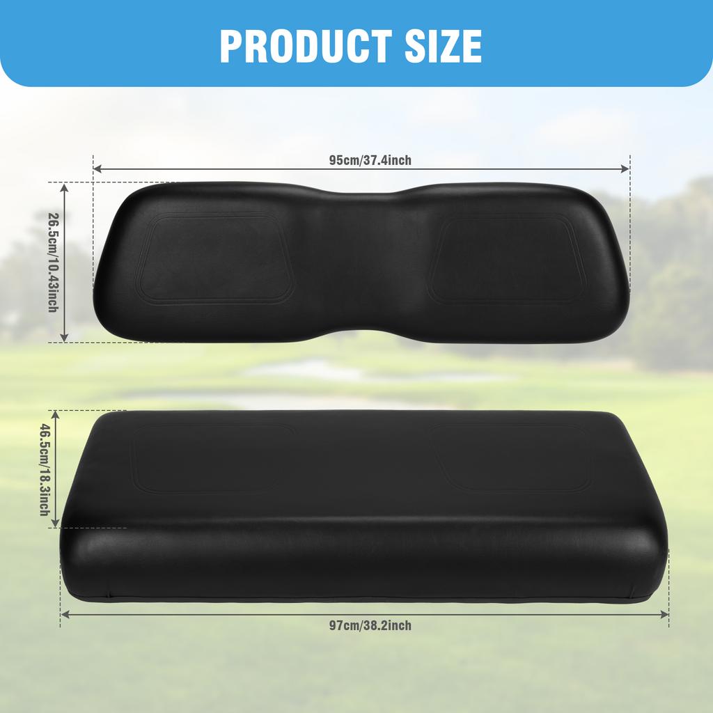 Front Seat Back and Bottom Cushion Assembly 102076601 102076602 Front Seat Back and Bottom Cushion Set for Club Car DS 2000.5-up