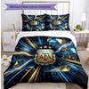 Set Biancheria da Letto Stampata Calcio Argentina 3 Pezzi Copriletto Traspirante Accogliente come Regalo per Inaugurazione Casa o Festa