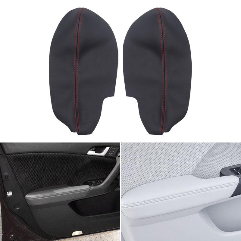 

Кожаный салон автомобиля из микрофибры, 2 шт., подлокотник передней двери, панель, защитная накладка для Acura TSX 2009 2010 2011 2012 2013
