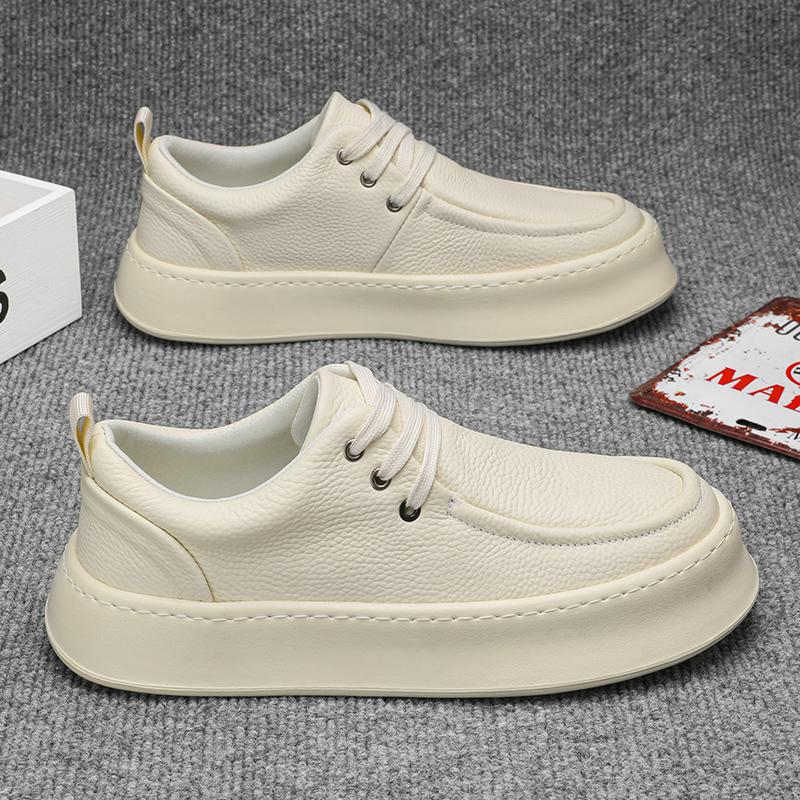 

Чоловіче взуття 2024 нове літнє дихаюче кухонне робоче чорне шкіряне взуття для трудової охорони чоловічі кросівки на платформі нековзні спортивні 44 бежевий