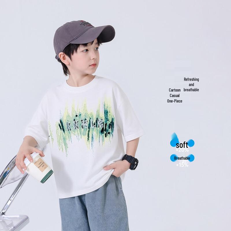 YouYou Fairytale Boys' Summer Short Sleeve Cotton T-Shirt