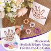 5Pcs Magic Fidget Rings Set – Instant Anxiety Relief Spiky Rings for Adults, Stress Reducer Sensory Toy for Office,Home & Travel